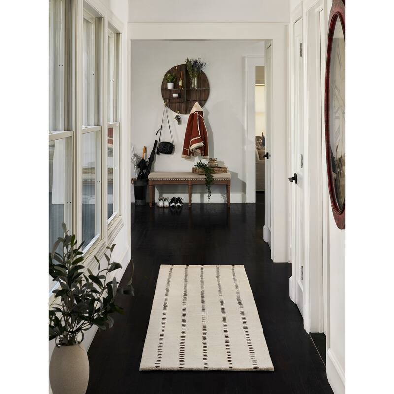 Momeni Simba Striped Wool Area Rug