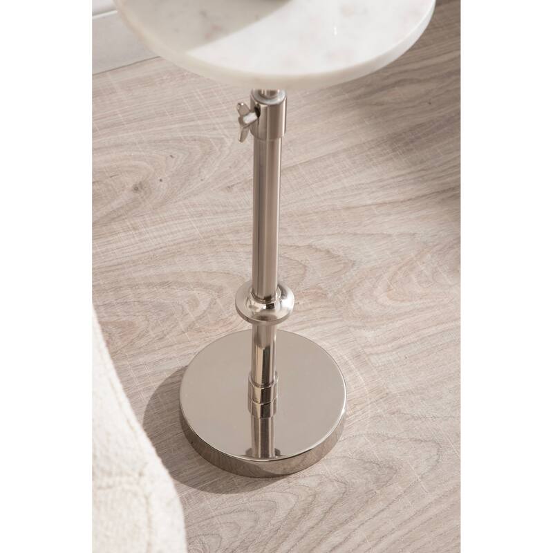 Kate and Laurel Engles Adjustable Marble Table and Plant Stand