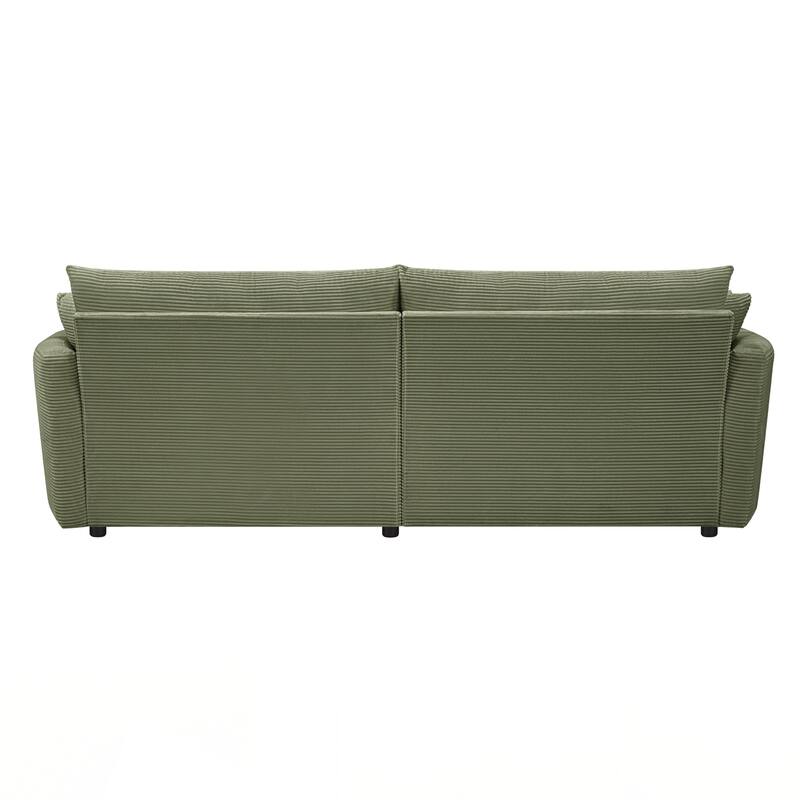 102.3" Sofa Bed Upholstered Sofa Couch with Deep Seat and USB Ports for Living Room