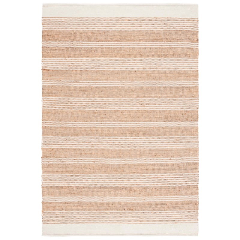 SAFAVIEH Flatweave Natural Natercia Fiber Farmhouse Jute Rug - 5' x 8' - Natural/Ivory