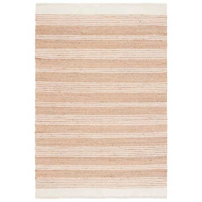 SAFAVIEH Flatweave Natural Natercia Fiber Farmhouse Jute Rug