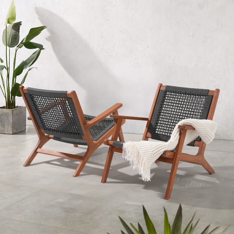 Outdoor 2 pieces Acacia Wood Chair