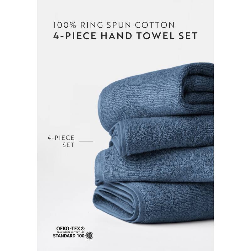Becky Cameron 4-Piece Ultra Soft Cotton Hand Towel Set