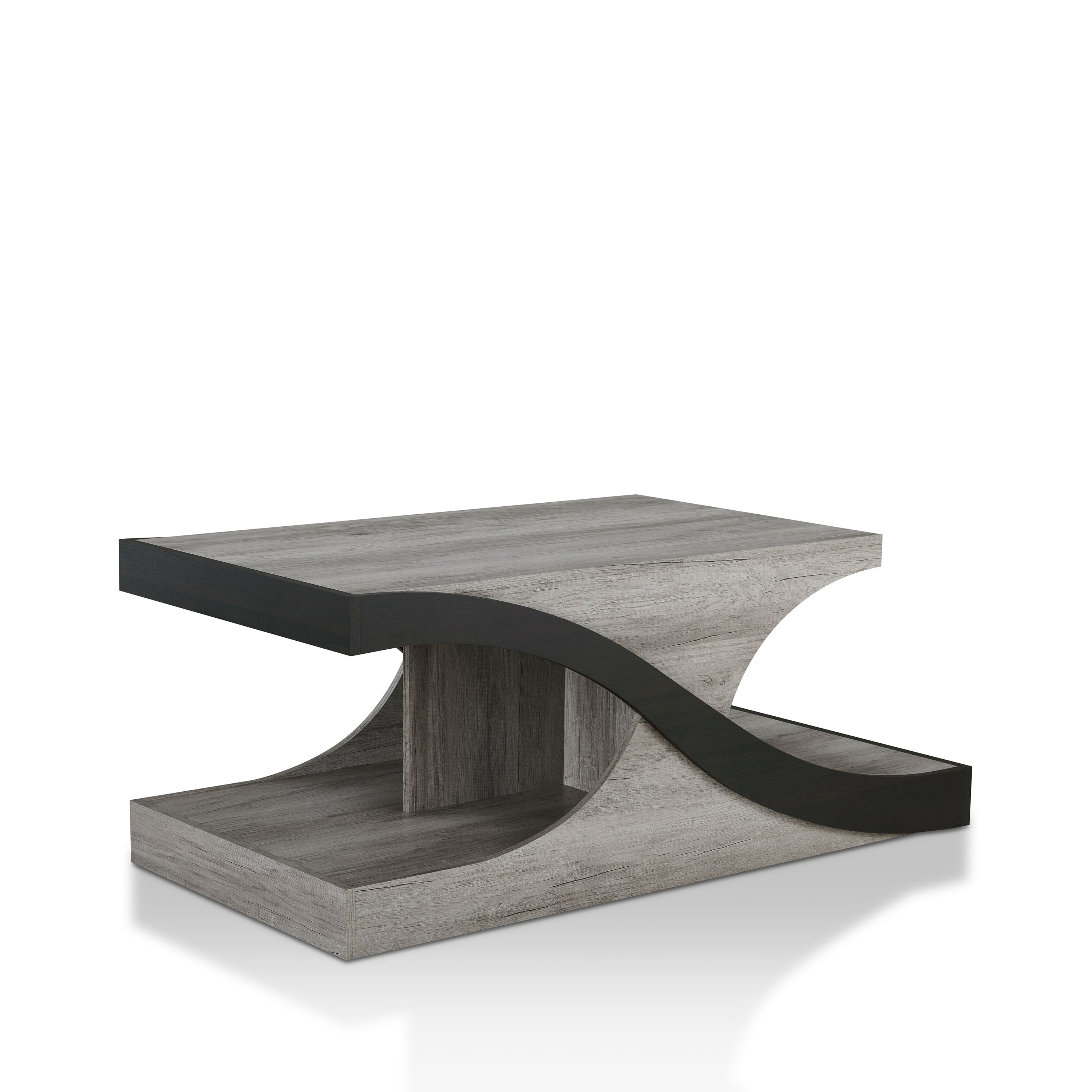 Furniture of america villetta modern best sale vintage grey coffee table