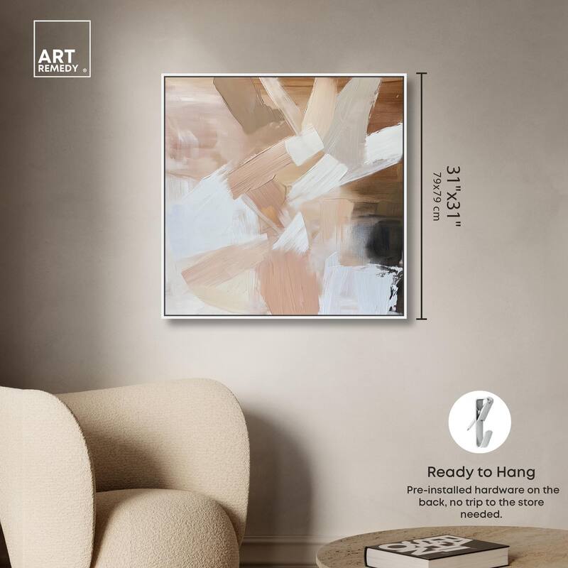 Taupe and Ash II Canvas by Art Remedy