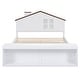preview thumbnail 6 of 10, Full Size House Platform Bed with LED Lights and Storage