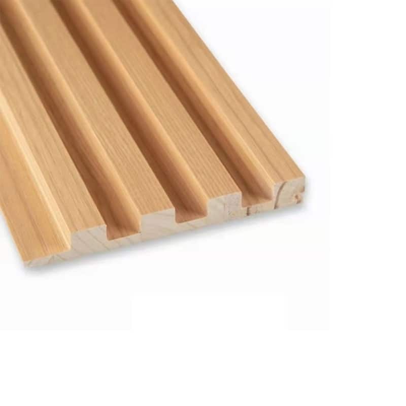 93 in. x 6 in x 0.8 in. Solid Wood Wall Siding Board (Set of 3pc) - 3pc+1pc EndTrim