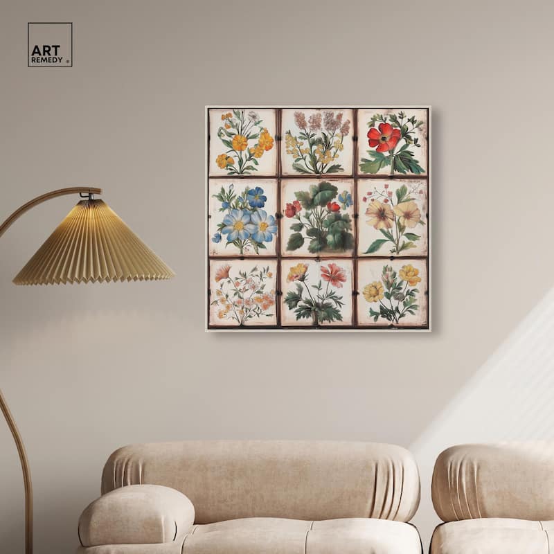 Floral Mosaic Medley Canvas by Art Remedy