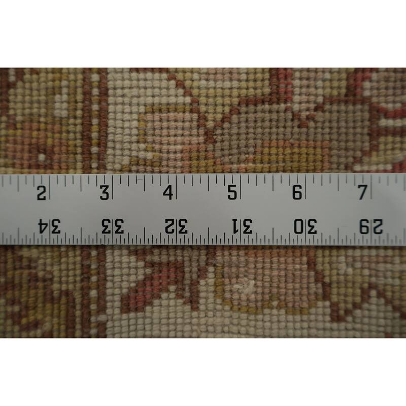 Hand Knotted Oriental 100% Wool Carpet Traditional Floral Oranges & Rust Ziegler Area Rug - 8' 2'' X 7' 9''