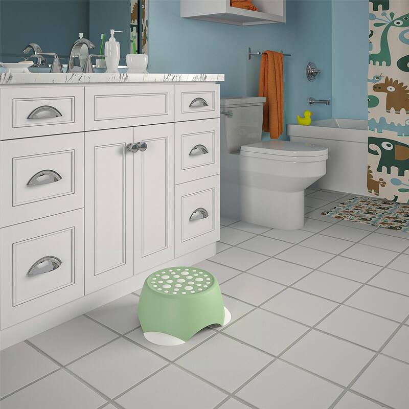 Anmytek Kids One-Step Step Stool 2 Pack Small Children's Step Stool - Green