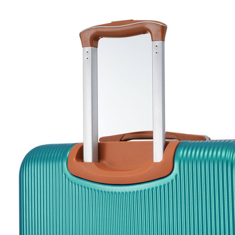 3 Piece Hardside Lightweight Luggage Sets with Double Spinner 8 Wheels and TSA Lock