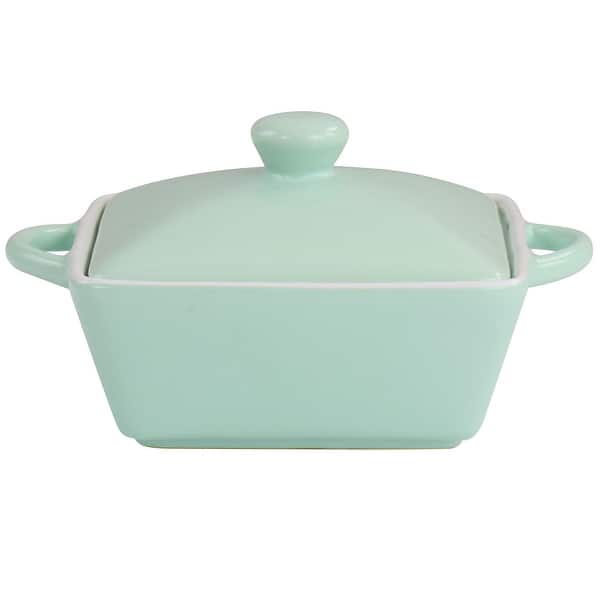 slide 2 of 5, Martha Stewart Mini Stoneware Casserole with Lid in Mint