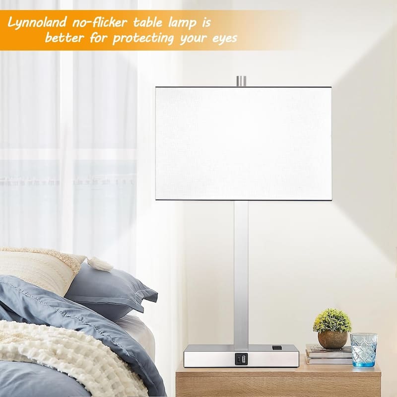 Upgraded, Set of 2 Bedside Touch Control Table Lamp - 4.4"D x 7.8"W x 21"H