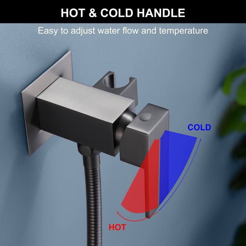 Wall Mounted Square Handheld Bidet Sprayer for Toilet