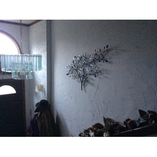 Harper Blvd Willow Multicolor Metal/ Glass Tree Wall Sculpture