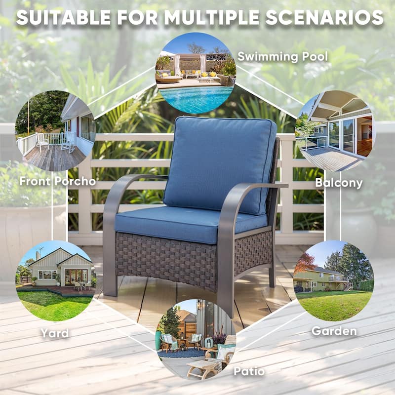 Pocassy Patio Chairs Outdoor Furniture Chairs