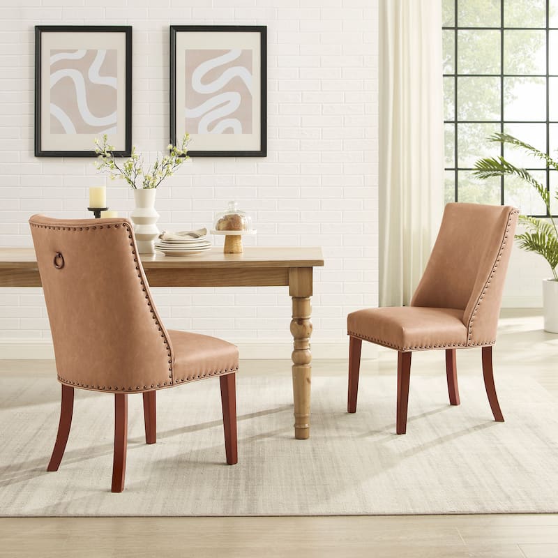 Allard Faux Leather Dining Chairs (Set of 2)