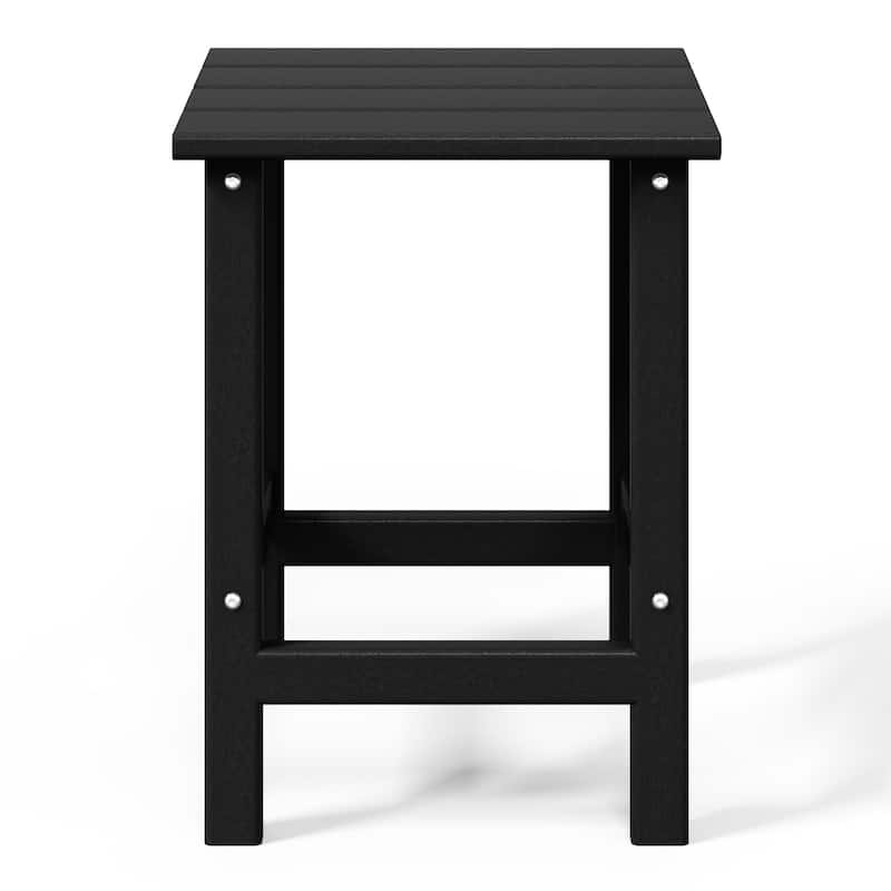 Polytrends Laguna Hdpe All Weather Outdoor Patio Square Side Table