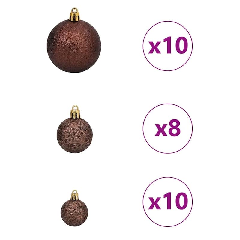vidaXL Christmas Tree with Decorative String Lights