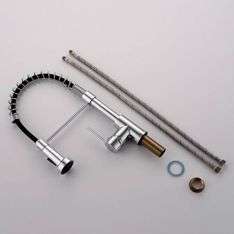 Single Handle Commercial Kitchen Sink Faucet With Pull Down Sprayer Single Hole Kitchen Faucet Brushed Nickel Vanity Basin Taps