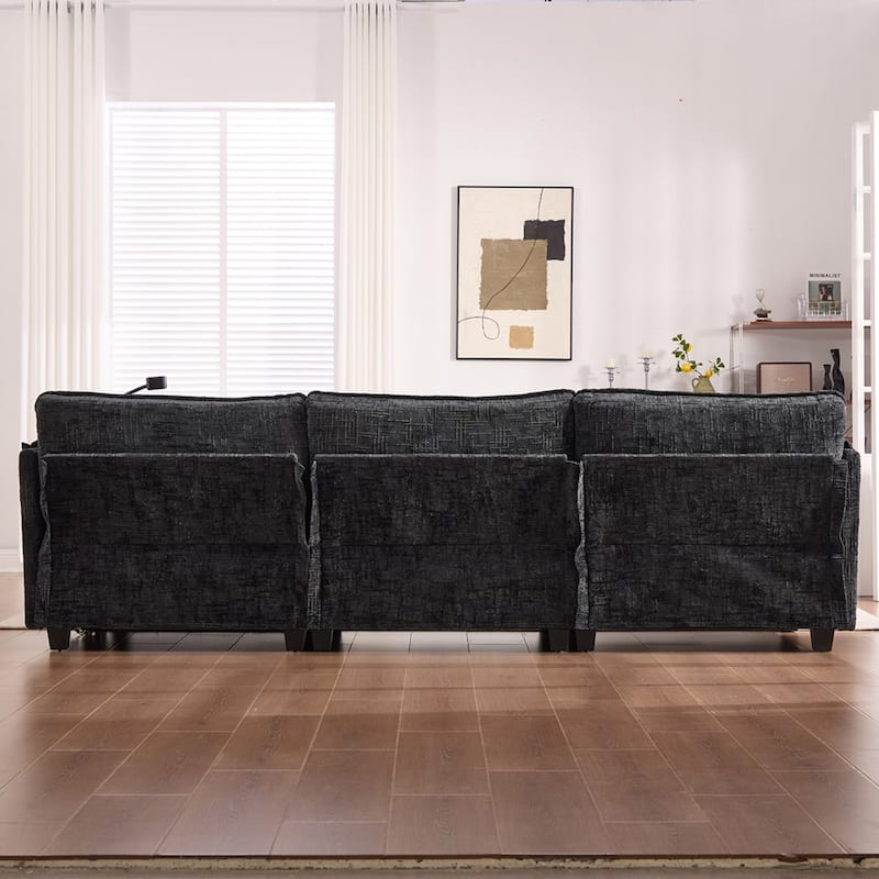GDFStudio - UNITED WE WIN 112" Oversized Sectional Sofa Cloud Couch for Living Room