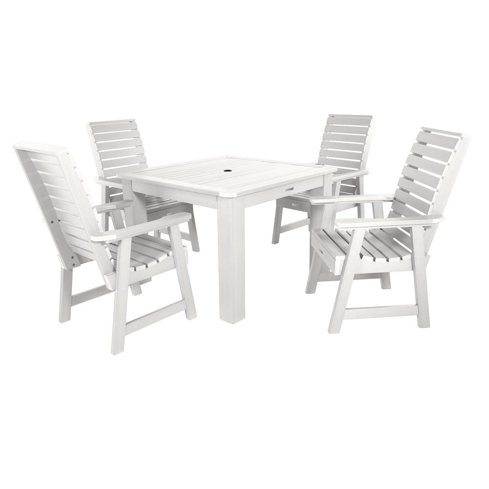 Weatherly 5-piece Outdoor Dining Set - 42" x 42" Table, Dining-height