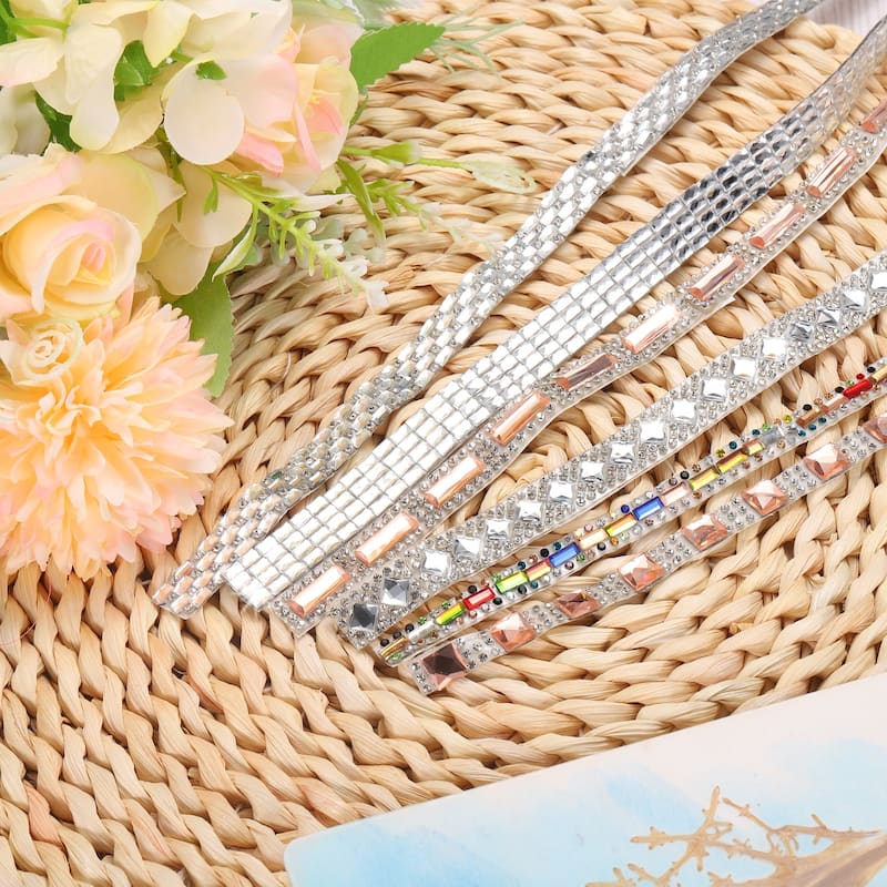 3 Yard 10mm Self Adhesive Crystal Rhinestone Ribbon Diamond Stickers