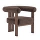 preview thumbnail 16 of 24, Gilbert Modern Upholstered Round Arm Accent Chair by Christopher Knight Home