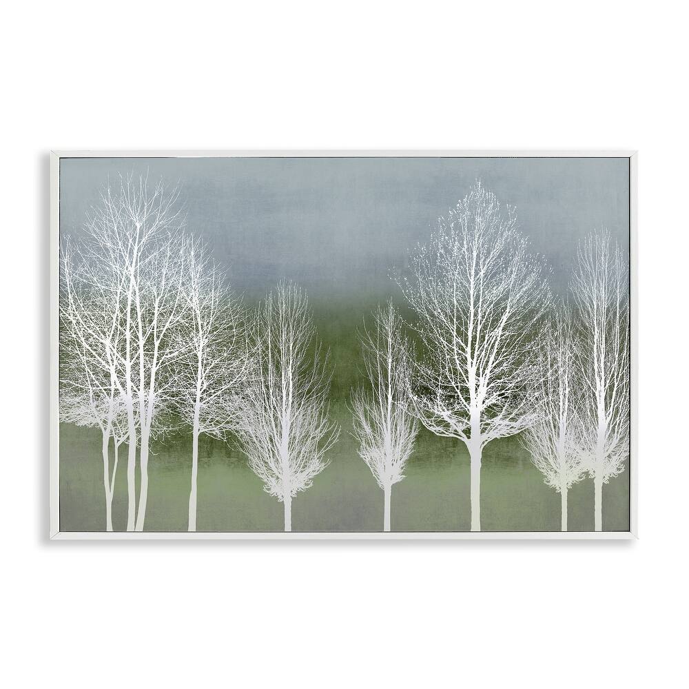 Stupell White Tree Impressions Framed Giclee Art Design By Kate Bennett