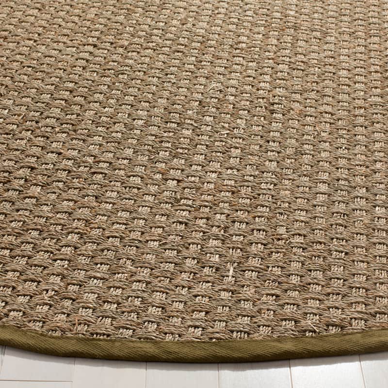 SAFAVIEH Natural Fiber Marina Basketweave Seagrass Rug