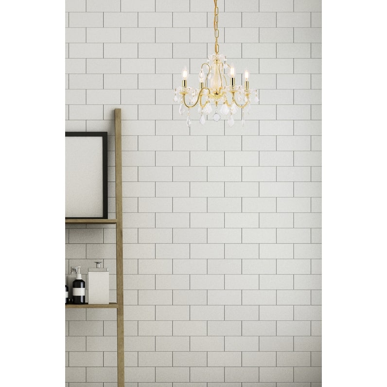 Somette Crystal 4-light Chandelier