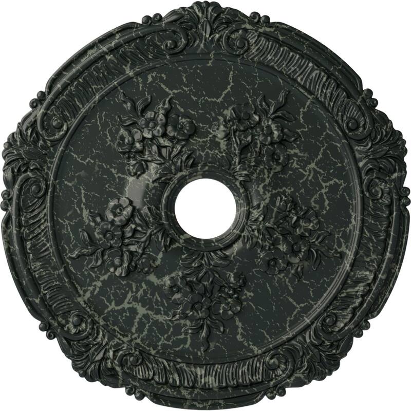 26"OD x 3 3/4"ID x 1 1/2"P Attica with Rose Ceiling Medallion