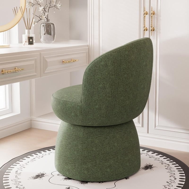 Swivel Modern Accent Chair, Armless Barrel Chairs for Living Room