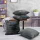 preview thumbnail 90 of 146, Serenta SuperMink Solid Color Throw Pillow Shell Cushion Cover Set 20" x 20" - Charcoal - Set of 3 or More