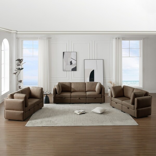 Living Room Furniture 7 Piece Set Including One 3 Seater Sofa and Two 2 Loveseats Bed Bath Beyond 40536525