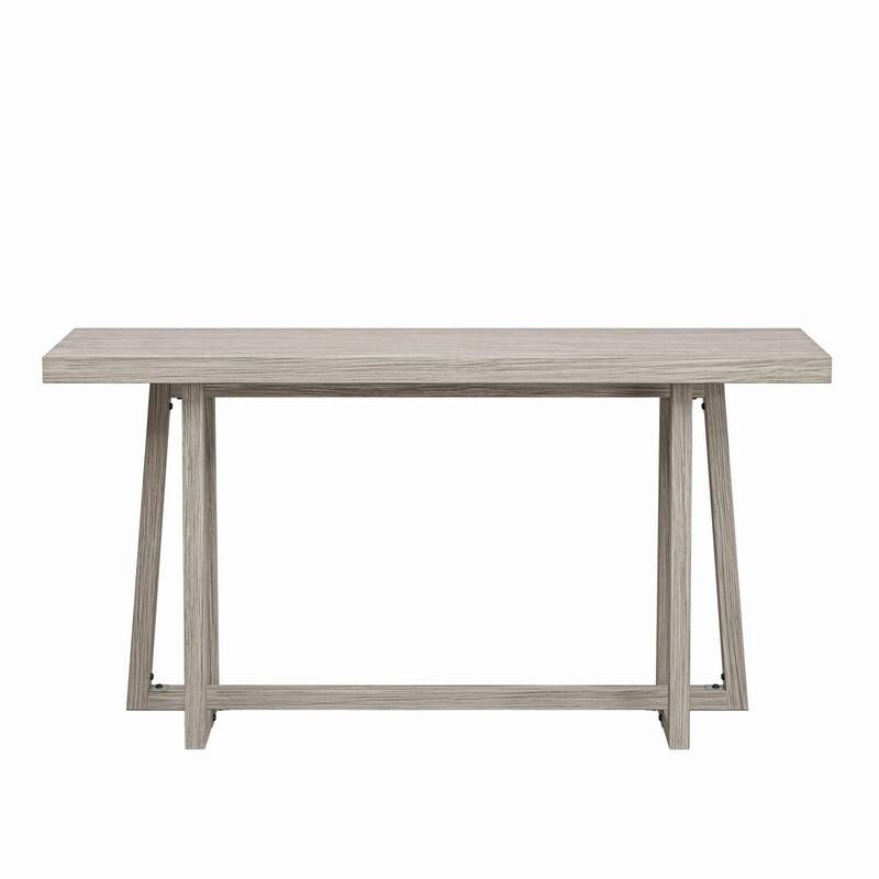 Stylish 60" Console Table, Rectangular Outdoor Entryway Table with Sturdy Construction for Hall Use