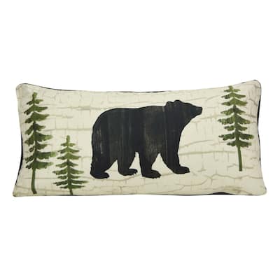 Donna Sharp Painted Bear "Bear" Decorative Pillow