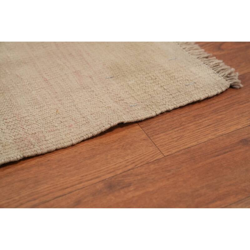 Hand Woven Oriental 100% Wool Carpet Southwestern Tribal Multi-Colored Kilim Area Rug - 11' 6'' X 9' 4''