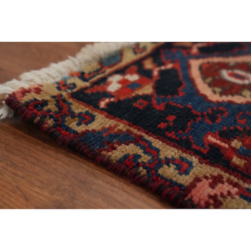 Hand Knotted Oriental 100% Wool Carpet Traditional Medallion Red Heriz Area Rug - 11' 4'' X 8' 3''