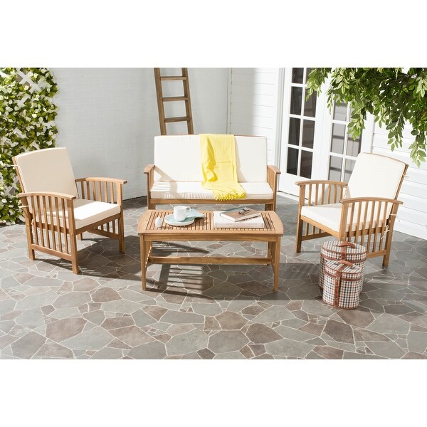 Safavieh Outdoor Living Rocklin 4-piece Outdoor Set. Opens flyout.