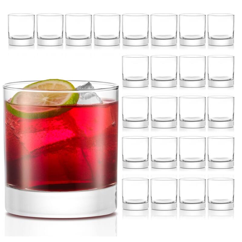 Libbey Heavy Base Rocks Glasses, 8-ounce, Set of 24 - Set of 24