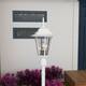 1 -Light Textured White Outdoor Post Lantern Light