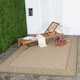 SAFAVIEH Courtyard Laurene Waterproof Patio Backyard Rug - 8' x 11' - Natural/Olive