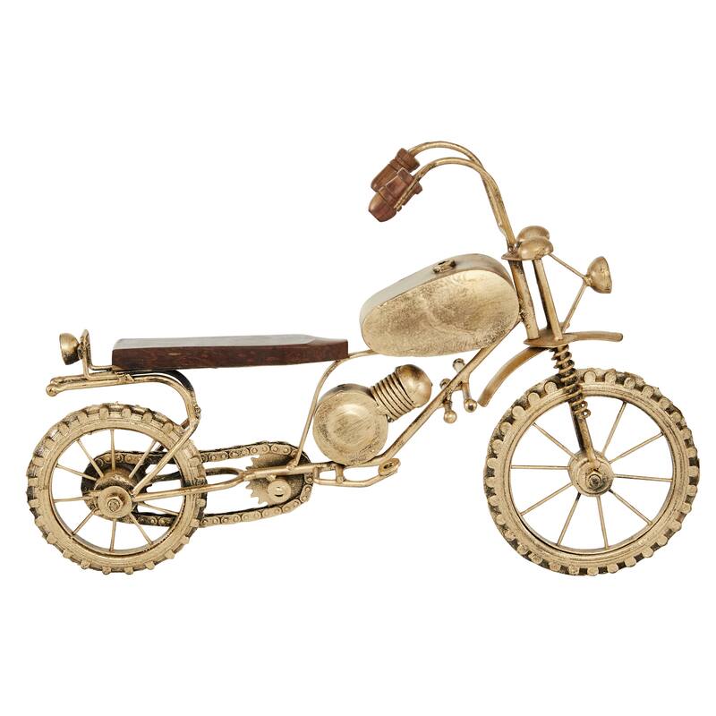 Black Metal Motorcycle Decorative Sculpture