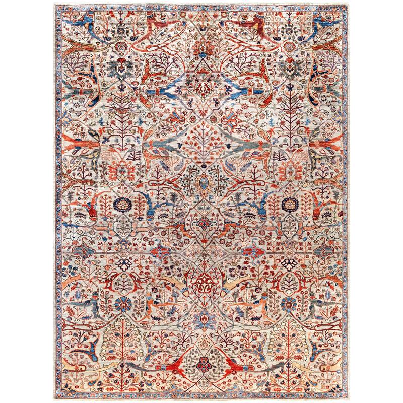 Serapi One-of-a-Kind Hand-Knotted Area Rug - Gray - 8' 11" x 12' 0"