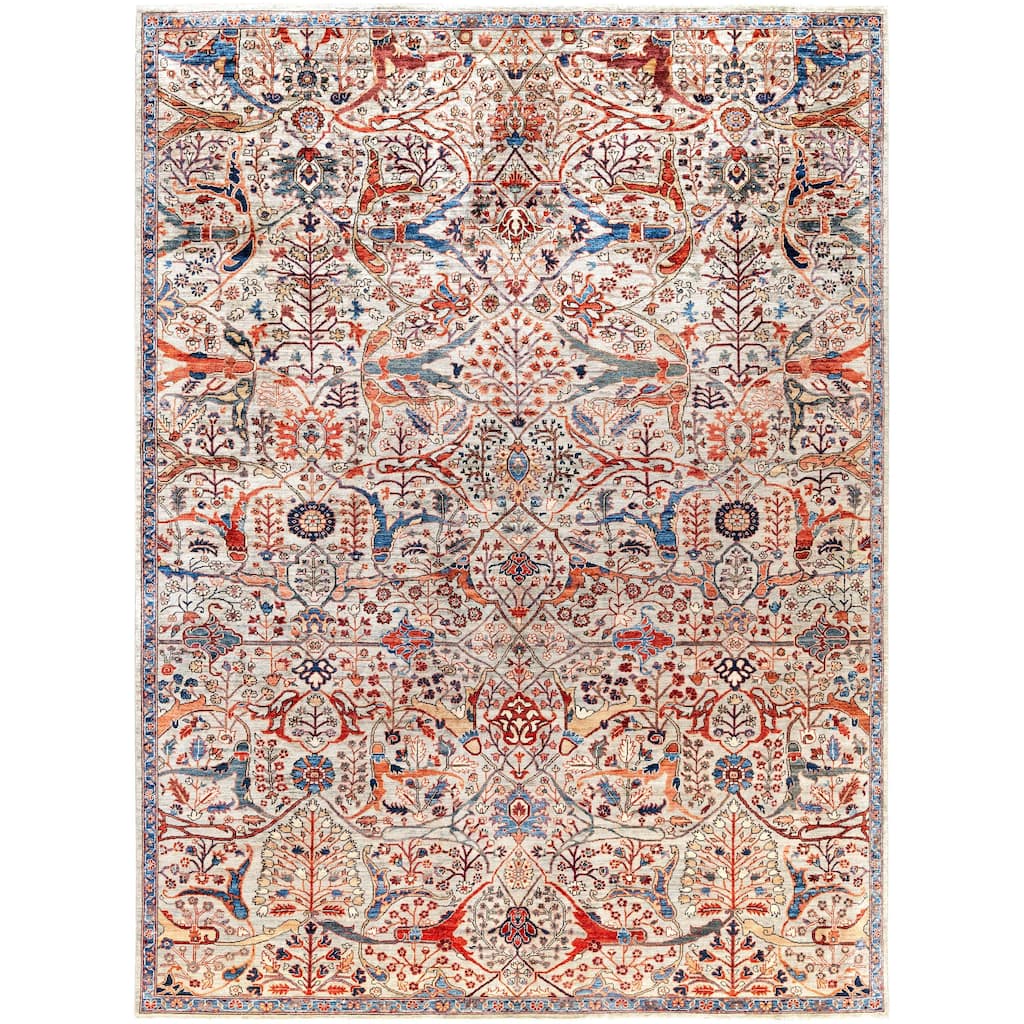 Serapi One-of-a-Kind Hand-Knotted Area Rug - Gray - 8' 11" x 12' 0"