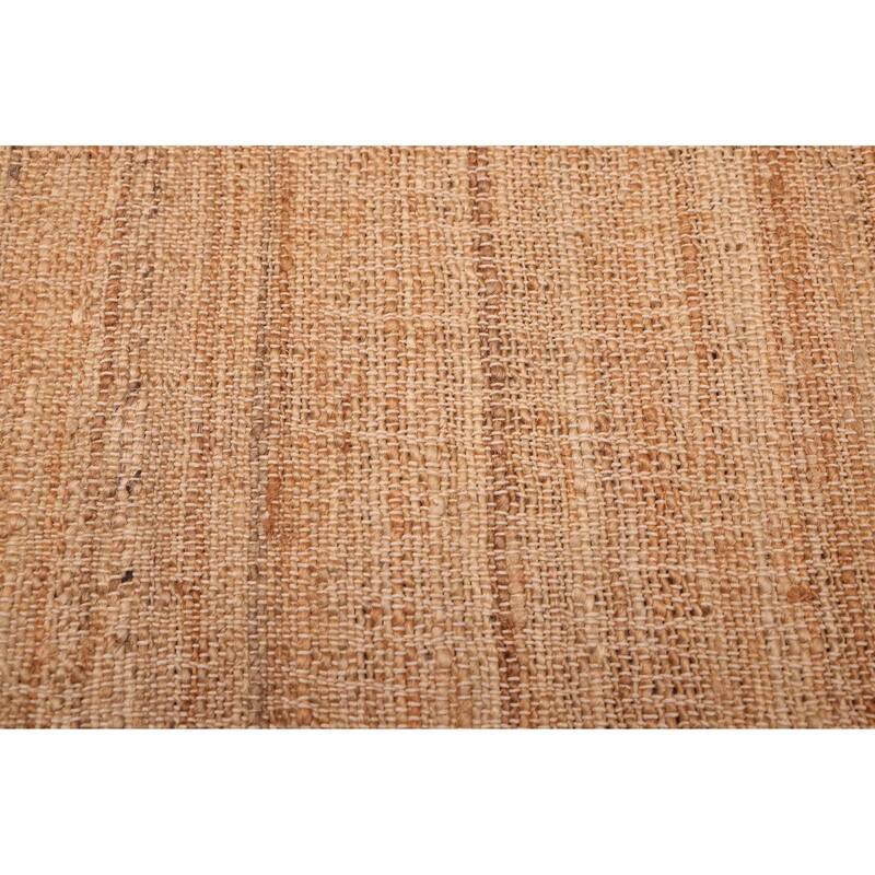 ECARPETGALLERY Flat-Weave Palas Denizli Tan Jute Kilim - 5'6 x 7'5