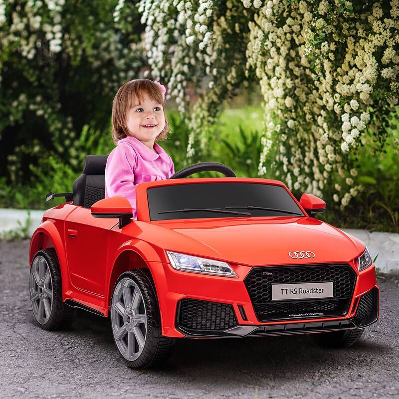 Licensed Audi TT RS 6V Kids Ride On Car with Suspension, Remote Control, Horn, Music & MP3 Player