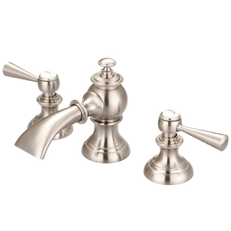Widespread Lavatory Faucet with Pop-Up Drain - torch lever handles