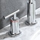 preview thumbnail 18 of 26, 3 Holes Bathroom Sink Faucet With Drain Assembly 8 Inch Widespread Bathroom Faucets 2 Handle Modern Lavatory Basin Vanity Taps